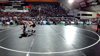 6A 215 lbs Semifinal - Garrett Leonard, Lake City vs Jake Farar, Ridgevue