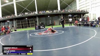 94 lbs Round 2 (8 Team) - Cadence Grulla, Georgia vs Naylee Garza, Texas Red