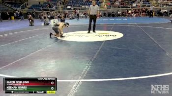 114 lbs Jared Schilling, 3-South Border vs Keenan Gores, 4-Northern Lights