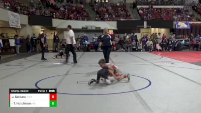 52 lbs Champ. Round 1 - Trey Hutchison, Lakeland Wrestling Club vs Joe Soldano, North Montana Wrestling Club