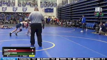 132 lbs Cons. Round 4 - Austin Miller, Dekalb vs Cooper Korak, NAPOLEON