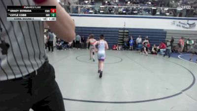 85 lbs Cons. Round 5 - Coyle Cobb, Homedale Wrestling Club vs Grady Estrada, Fighting Squirrels Wrestling Club