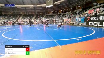 46 lbs 5th Place - Taylor Cary, Owasso Takedown Club vs Maxwell Hunsel, Greater Heights Wrestling