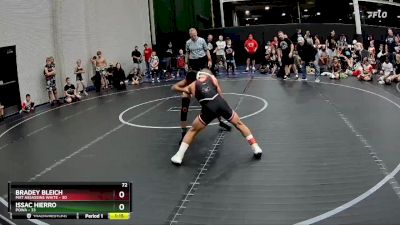 72 lbs Semis (4 Team) - Issac Hierro, POWA vs Bradey Bleich, Mat Assassins White