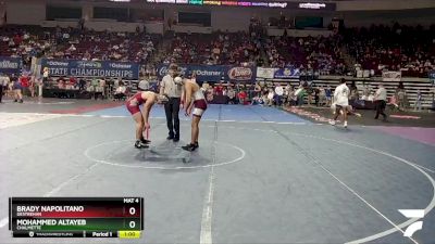 D 1 175 lbs Cons. Round 4 - Brady Napolitano, Destrehan vs Mohammed Altayeb, Chalmette