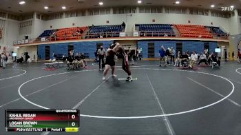 285 lbs Quarterfinal - Logan Brown, McDonogh School vs Kahlil Regan, Archbishop Curley