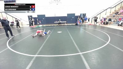 67 lbs Cons. Round 3 - Lukas Benedict, IA vs Jax Boelman, IA