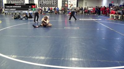 127 lbs R-32 - Cullen Edwards, St. Francis-NY vs Nick Lamary, Battlefield-VA