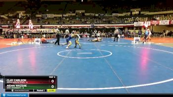 141 lbs Finals (2 Team) - Aidan Wazsak, Ohio University vs Clay Carlson, South Dakota State