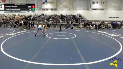 93 lbs Cons. Round 2 - Drew Poust, Washingtonville Wizards Wrestling vs Alexander Linn, HF-L Wrestling