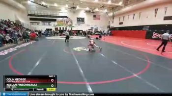 98 Boys Cons. Round 2 - Keelan Pinsonneault, Erie Tigers vs Colin George, Chatfield Wrestling Club