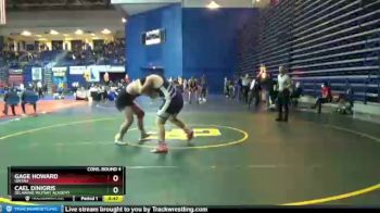 285 lbs Cons. Round 4 - Cael Dinigris, Delaware Military Academy vs Gage Howard, Uintah