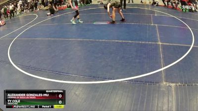 97 lbs Quarterfinal - Alexander Gonzales-Murillo, Legends Of Gold Las Vegas vs Ty Cole, WESTLAKE