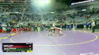 126 lbs Semifinal - Gavin Cook, Adams Central vs Aidan Sprague, East Noble