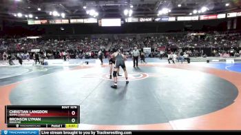 170 lbs Cons. Round 2 - Bronson Lyman, Ridgevue vs Christian Langdon, Nampa Christian