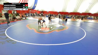 101-105 lbs Round 1 - Addison Hadsall, Geneseo vs Miracle Jackson, Batavia