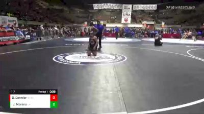 117 lbs Quarterfinal - Julian Moreno, California vs Daniel Cormier, Daniel Cormier/ AKA Wrestling Club