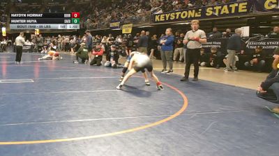 89 lbs Consy 3 - Haydyn Horwat, Derry vs Hunter Huya, Saegertown