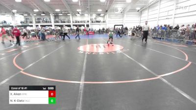 64 lbs Consi Of 16 #1 - Xander Aiken, Springfield MA vs Noah Knox-Dietz, Falcon YW