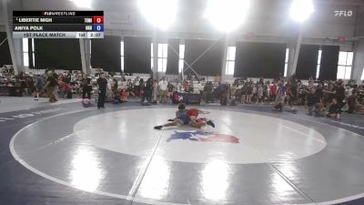 100 lbs 1st Place Match - Libertie Nigh, Team Miron vs Aniya Polk, Ohio Greco Boys
