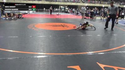 48 lbs Consi-qtrs - Niko Knight, Pottsville vs Mason Banker, Ontario