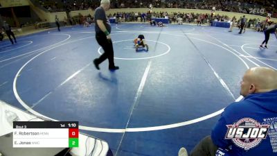 64 lbs Round Of 32 - Frankie Robertson, Hennessey Takedown Club vs Ethan Jonas, Wichita Wrestling Club