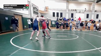 285 lbs 11th Place - Andrew Amoroso, Silver Lake vs John Danick, Hanover