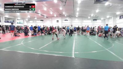 C-120 lbs Consi Of 16 #1 - Cameron Underwood, KY vs Mason Simpson, NJ