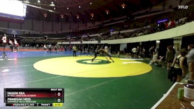 Rookie 6-8 125 Cons. Semi - Mason Kea, Pit Bull Wrestling Academy vs Finnegan Hess, Smithfield Youth Wrestling