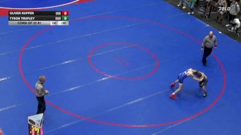 96 lbs Consi Of 32 #1 - Oliver Kuffer, General McLane vs Tyson Trufley, Sharpsville