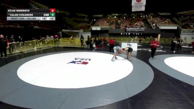 132 lbs Cons. Sub-rd Of 16 - Calan Childress, Central Coast Most Wanted Wrestling Club vs Atlas Windrath