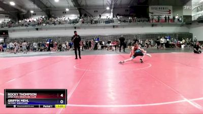 97 lbs Cons. Semi - Rocky Thompson, Open Mats Wrestling Club vs Griffin Mehl, Victory Wrestling