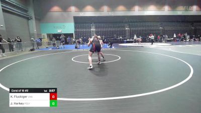 197 lbs Consi Of 16 #2 - Kal-El Fluckiger, Unattached vs Josh Harkey, Cal Poly