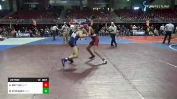 116 lbs 3rd Place - Alex Herrera, Westside vs Dylan Chelewski, Colorado Outlaws