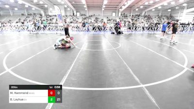 95 lbs Rr Rnd 2 - Mya Hammond, Beast Nation vs Brady Layhue, Buffalo Valley Black