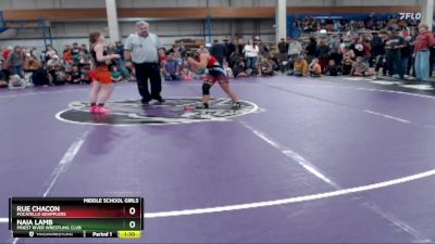 117 lbs Champ. Round 2 - Naia Lamb, Priest River Wrestling Club vs Rue Chacon, Pocatello Grapplers