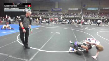 95 lbs Rr Rnd 2 - Kayden Waymire, Elbert County Wranglers vs Zavian Palma-vigil, Duran Elite