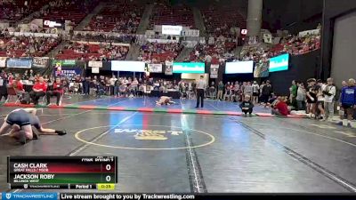 AA - 113 lbs Cons. Round 2 - Jackson Roby, Billings West vs Cash Clark, Great Falls / MSDB