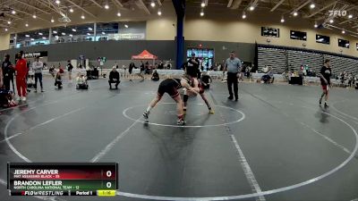 110 lbs Round 2 (8 Team) - Jeremy Carver, Mat Assassins Black vs Brandon Lefler, North Carolina National Team