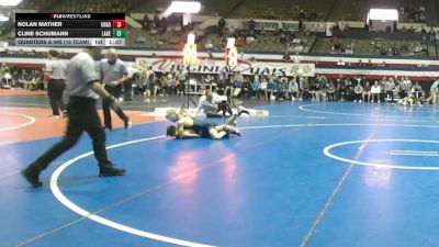 106 lbs Quarters & Wb (16 Team) - Nolan Mather, Grassfield vs Cline Schumann, Lakeside