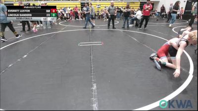 67 lbs Semifinal - Everett Luxton, Raw Wrestling Club vs Lincoln Sanders, Sallisaw Takedown Club