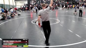 113 lbs Champ. Round 2 - Wyatt Forney, Wymore Southern vs Khy`ree Thomas Callaway, Sherman Challengers