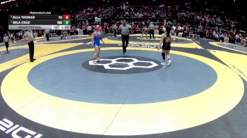 G-100 lbs Quarterfinal - Mila Cruz, G-Watkins Memorial vs Ella Thomas, G-Poland Seminary