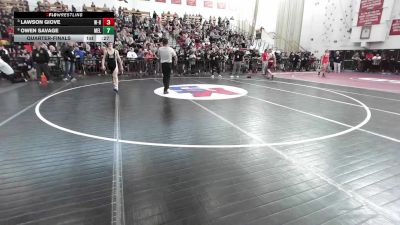 106 lbs Quarterfinal - Logan Souza, Whittier vs Sean P. MacDonald, Longmeadow