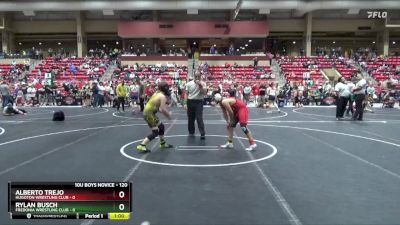 120 lbs Cons. Round 1 - Alberto Trejo, Hugoton Wrestling Club vs Rylan Busch, Fredonia Wrestling Club