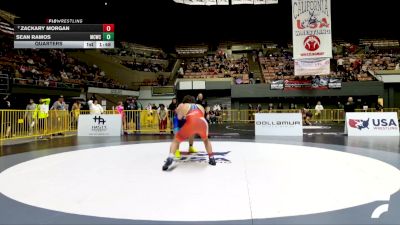 Open Men - 92 lbs Quarters - Sean Ramos, Mad Cow Wrestling Club vs Zackary Morgan