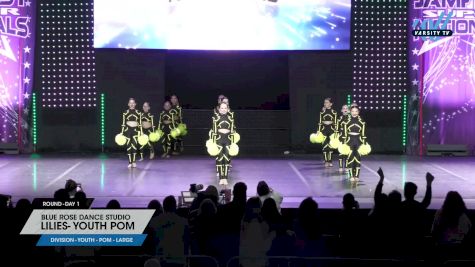 Blue Rose Dance Studio - Lilies- Youth Pom [2025 Youth - Pom - Large Day 1] 2025 JAMfest Dance Super Nationals