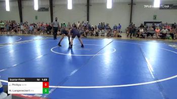 160 lbs Quarterfinal - Jackson Phillips, Barberton Youth WC vs Mason Langeneckert, Ste Genenieve