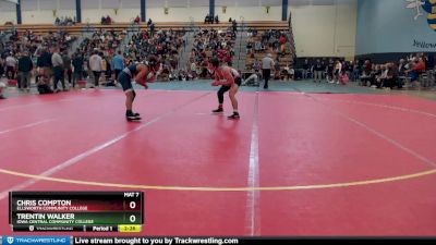 125 lbs Quarterfinal - Chris Compton, Ellsworth Community College vs Trentin Walker, Iowa Central Community College