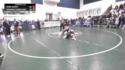126 lbs Cons. Semi - Jesse Quiroz, Eleanor Roosevelt vs Leonardo Cabera-Nava, Murrieta Mesa